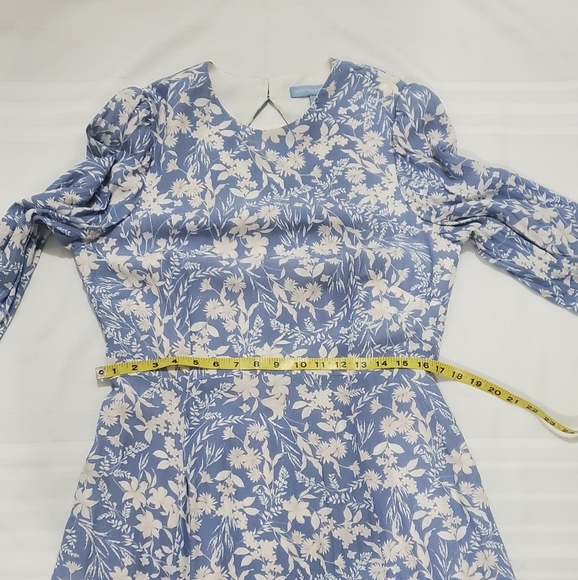 ANTONIO MELANI Born On Fifth Alizee Blue Floral Dress - Picture 7 of 14